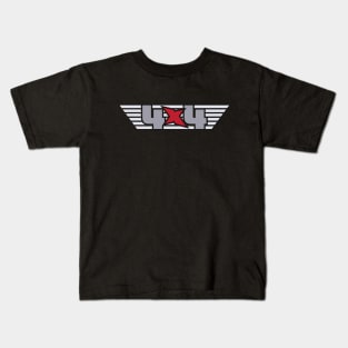 4x4 Decal - Wings, Silver version Kids T-Shirt